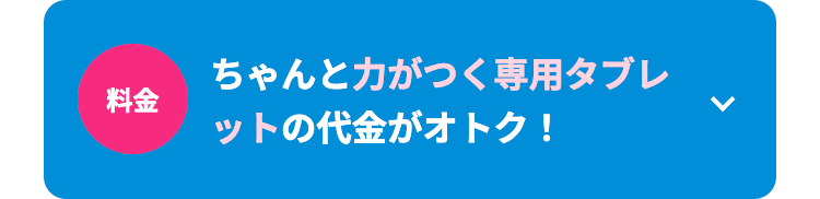 ちゃんと力がつく専用タブレ
料金
ットの代金がオトク!