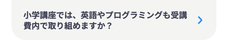 小学講座では、英語やプログラミングも受講
費内で取り組めますか?
>